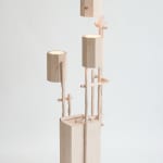 Willem Van Hooff, Ripped wood cabinet (large), 2025
