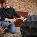 Nic Webb, Flamed, oak vessel, 2019