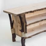 Willem Van Hooff, Ripped wood cabinet (large), 2025