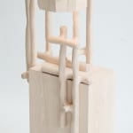 Willem Van Hooff, Ripped wood cabinet (large), 2025