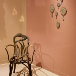 Adi Toch, Beyond a Glance - Large round hand mirror (Cloudy) no 13, 2023