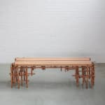 Willem Van Hooff, Ripped wood cabinet (large), 2025