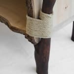 Willem Van Hooff, Ripped wood cabinet (large), 2025