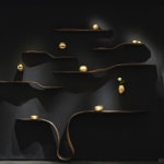 Marc Fish, Mokume-Gane Console & Shelves, 2022