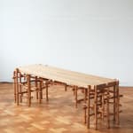 Willem Van Hooff, Ripped wood cabinet (large), 2025
