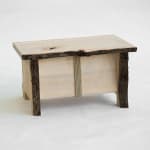 Willem Van Hooff, Ripped wood cabinet (large), 2025
