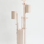 Willem Van Hooff, Ripped wood cabinet (large), 2025