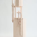 Willem Van Hooff, Ripped wood cabinet (large), 2025