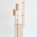 Willem Van Hooff, Ripped wood cabinet (large), 2025