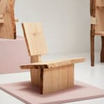 Willem Van Hooff, Ripped wood cabinet (large), 2025