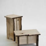 Willem Van Hooff, Ripped wood cabinet (large), 2025