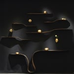 Marc Fish, Mokume-Gane Console & Shelves, 2022