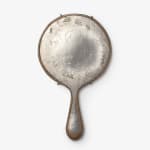 Adi Toch, Beyond a Glance - Large round oval hand mirror (Cloudy) no 13, 2023