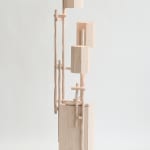 Willem Van Hooff, Ripped wood cabinet (large), 2025