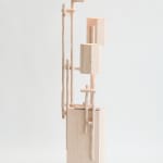 Willem Van Hooff, Ripped wood cabinet (large), 2025