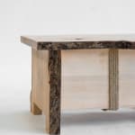 Willem Van Hooff, Ripped wood cabinet (large), 2025