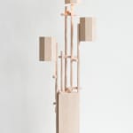Willem Van Hooff, Ripped wood cabinet (large), 2025