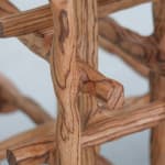 Willem Van Hooff, Ripped wood cabinet (large), 2025