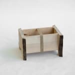 Willem Van Hooff, Ripped wood cabinet (large), 2025
