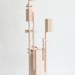 Willem Van Hooff, Ripped wood cabinet (large), 2025