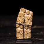 Tusk fragment carved in relief from the Kongo people of the Loango Region, DRC, 19-20th Century