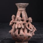 Rare pair of Bariba Terracotta Ceremonial Altar Vessels, 1st half 20th Century