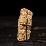 Tusk fragment carved in relief from the Kongo people of the Loango Region, DRC, 19-20th Century