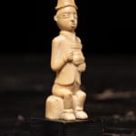 European figure carved by the Kongo people of the Loango Region, DRC, late 19th-early 20th C