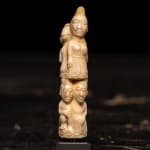 Tusk fragment carved in relief from the Kongo people of the Loango Region, DRC, 19-20th Century