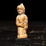 European figure carved by the Kongo people of the Loango Region, DRC, late 19th-early 20th C