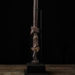 Chokwe Ceremonial Spear with sculptured Figure at the base, DRC, 1st half 20th Century