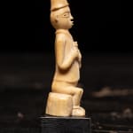 European figure carved by the Kongo people of the Loango Region, DRC, late 19th-early 20th C