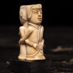 European figure carved by the Kongo people of the Loango Region, DRC, late 19th-early 20th C