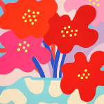 CHIAOZZA - detail image of the painting "Bouquet Painting No. 47"