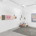 Install image of the exhibition Music Island by artist duo KeFe.