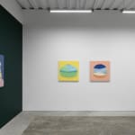 Install photo of Danym Kwon's "A Soft Day." From left to right, "You Are My Favorite," "Driving through the Summer," "Cold But Cozy."