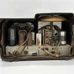 inside of antique radio
