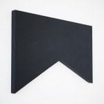 Steuart Pittman minimal black shaped painting