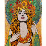 Hand woven tapestry of Semele by Chuck Sperry