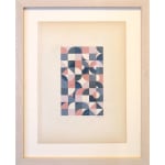 Scott Albrecht framed work on paper geometric pattern