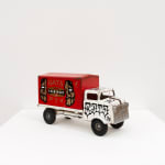 GATS character painted on a red and white toy truck