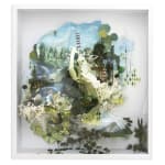 Gregory Euclide abstracted nature piece framed