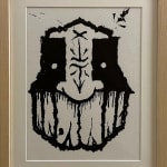 ink drawing of the GATS mask