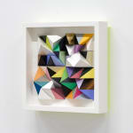 Sean Newport abstract colorful wall sculpture