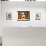 Installation view of Shepard Fairey's solo exhibition "FRACTURED" at Harman Projects, San Francisco