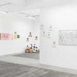 Install image of the exhibition Music Island by artist duo KeFe.