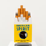Paa Joe Sculpture of American Spirit Cigarettes in box