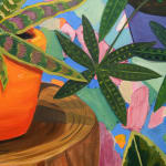 Anna Valdez - colorful oil painting with plants
