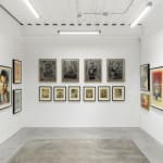 Installation view of Shepard Fairey's solo exhibition "FRACTURED" at Harman Projects, San Francisco