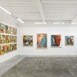 Installation view of Shepard Fairey's solo exhibition "FRACTURED" at Harman Projects, San Francisco